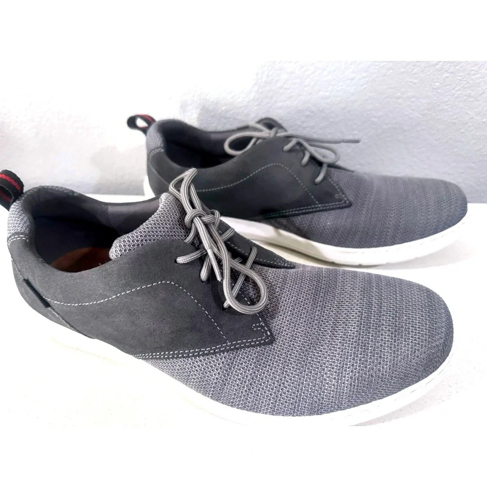 Dunham Fitsmart Tie‎ Men's Sneakers Size 13 Black/Grey – Casual Comfort Shoes